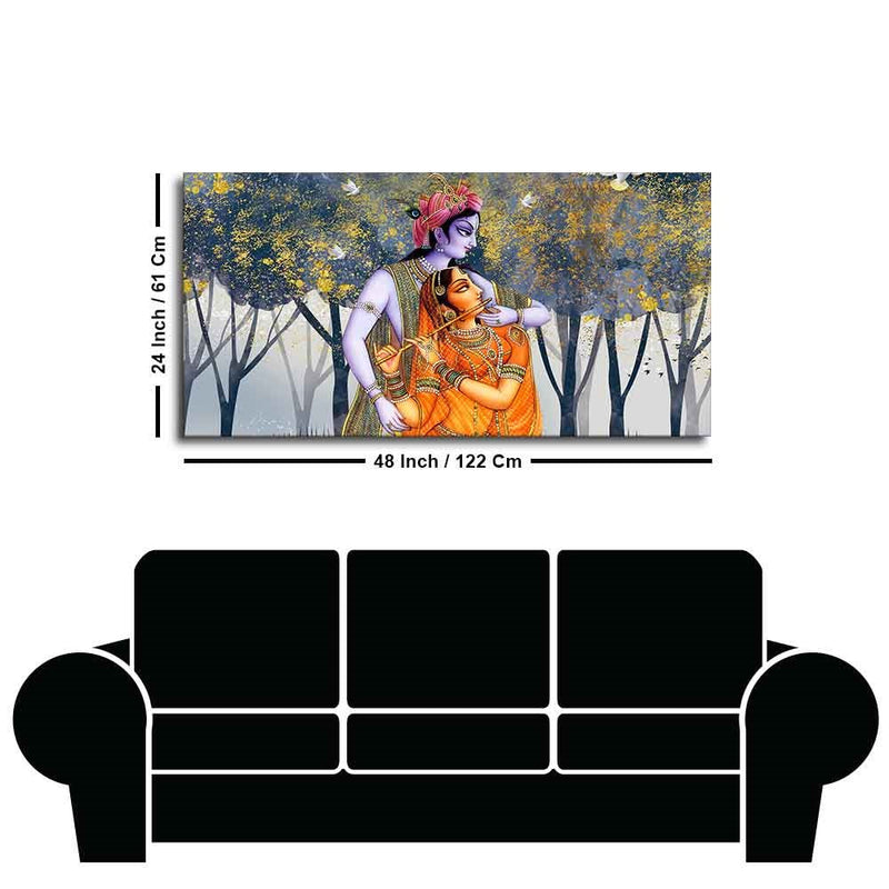 Radhe Krishna Canvas Wall Painting