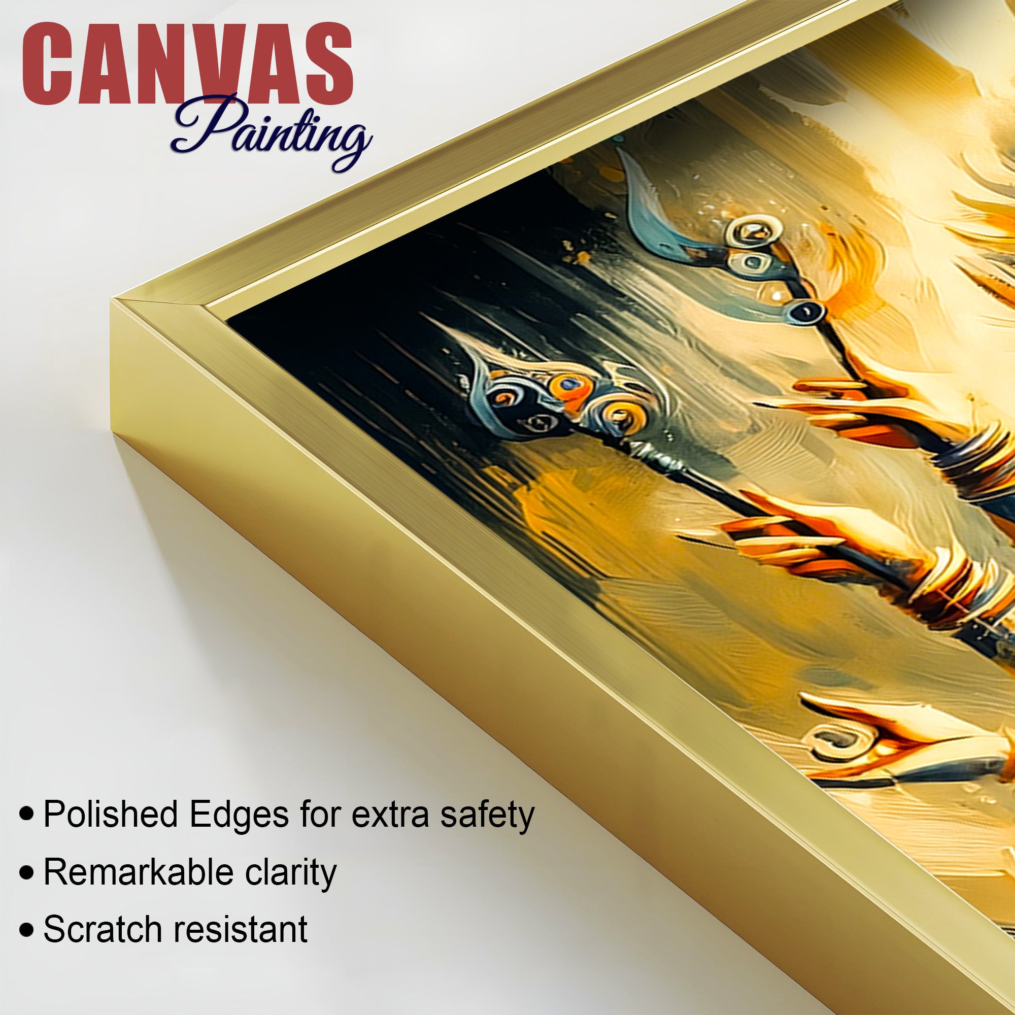 Radiant Durga Devi Premium Canvas Wall Painting