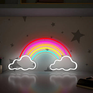 Rainbow Cloud Design Neon LED Light