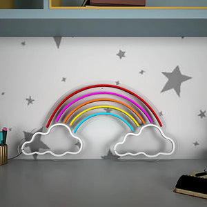 Rainbow Cloud Design Neon LED Light