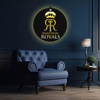 Rajasthan Royals LED Wall Art for Cricket Fan Wall Decor