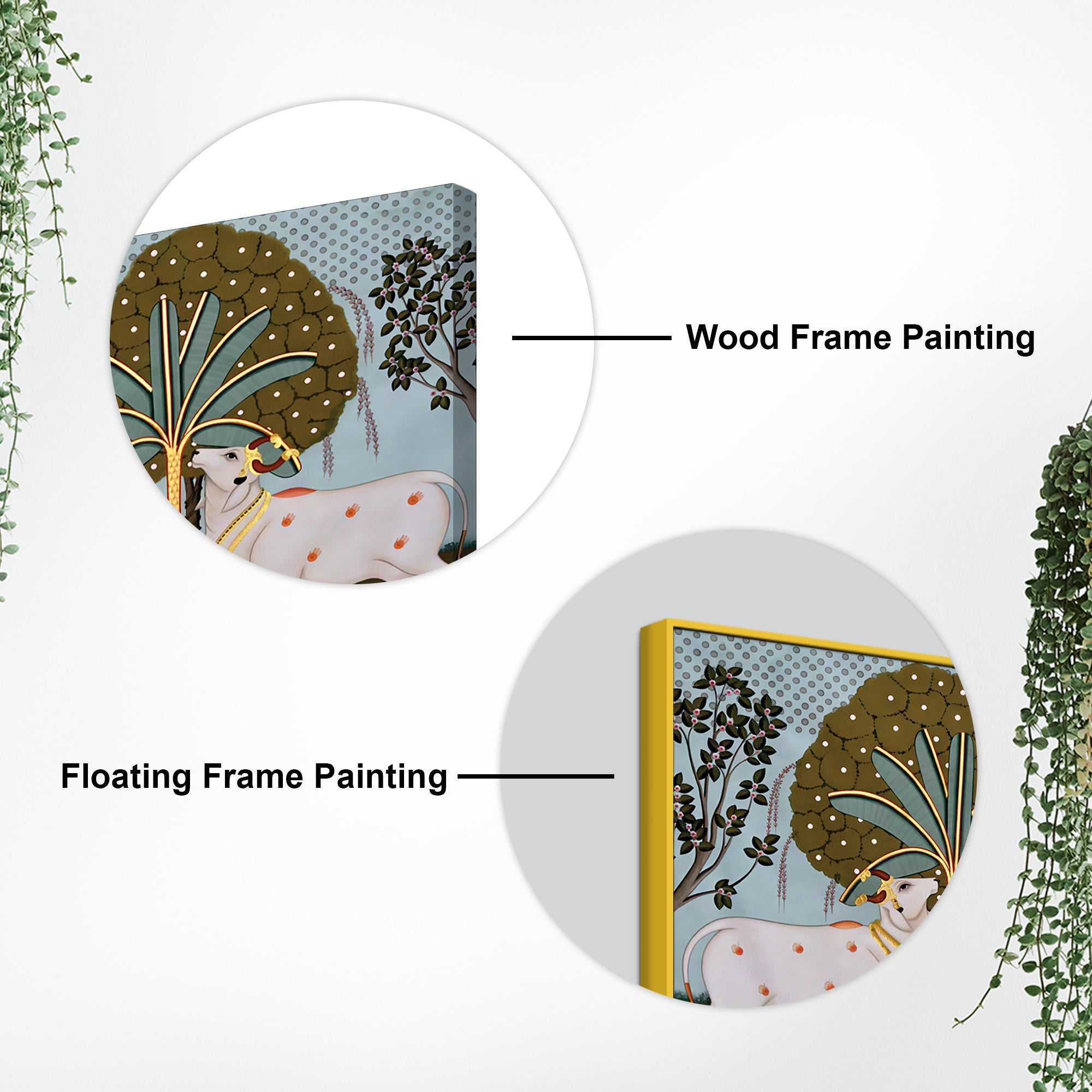 Rajasthani Pichwai Art Radha Krishna Canvas Wall Painting