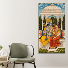 ram-sita-sitting-together-canvas-wall-painting-spiritual-home-decor