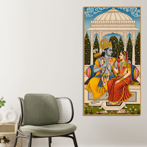 ram-sita-sitting-together-canvas-wall-painting-spiritual-home-decor