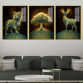 Realm of the Eternal Spirit Acrylic Floating Frame Wall Painting Set of 3
