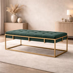 rectangular-shaped-velvet-ottoman-with-golden-metal-finish
