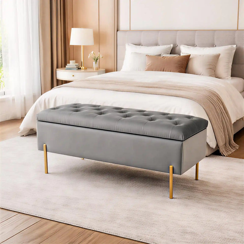 rectangular-shaped-velvet-storage-ottoman-with-golden-metal-finish