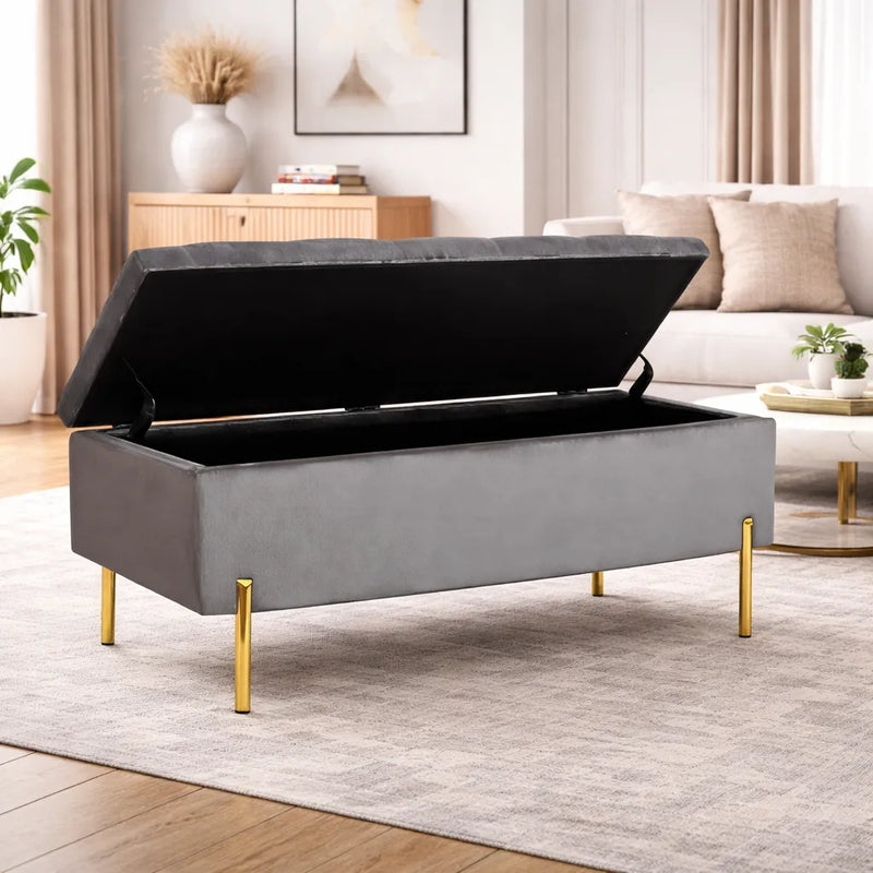 rectangular-shaped-velvet-storage-ottoman-with-golden-metal-finish