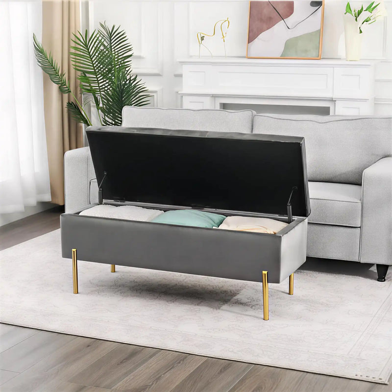 rectangular-shaped-velvet-storage-ottoman-with-golden-metal-finish