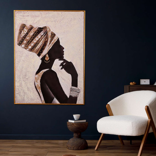 Regal Essence Hand Painted Wall Painting with Floating Frame