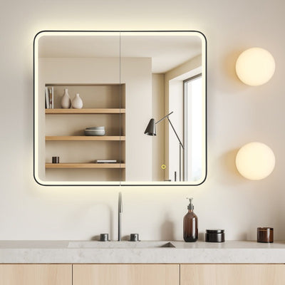 Reindeau LED Medicine Storage Wall Mounted Cabinet Mirror