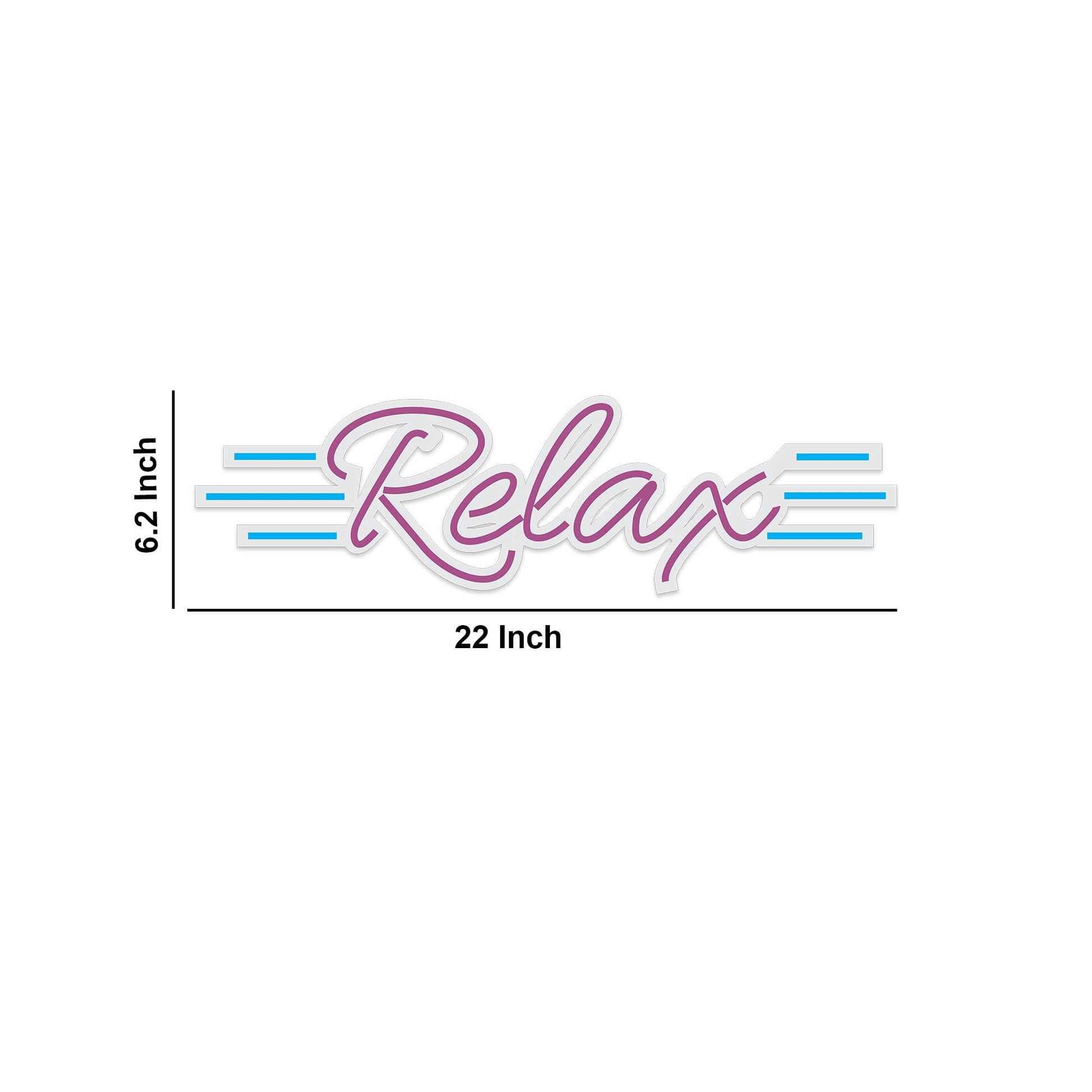 Relax Text Neon Sign LED Light