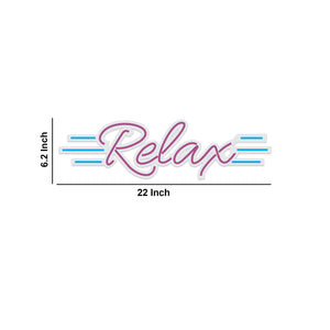 Relax Text Neon Sign LED Light