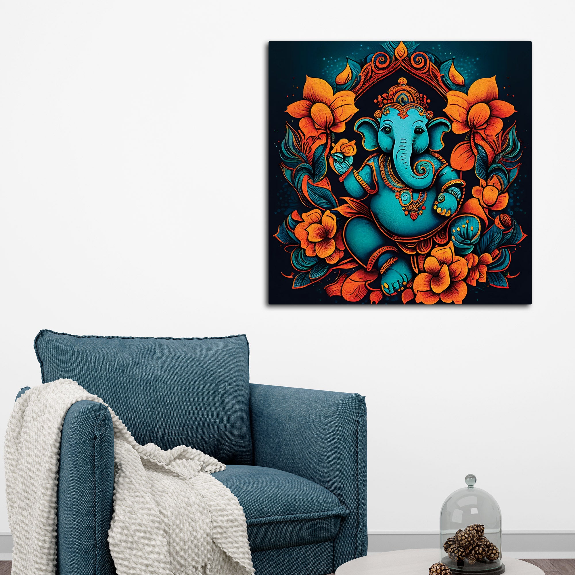 Religious Bappa Wall Painting for Home Décor