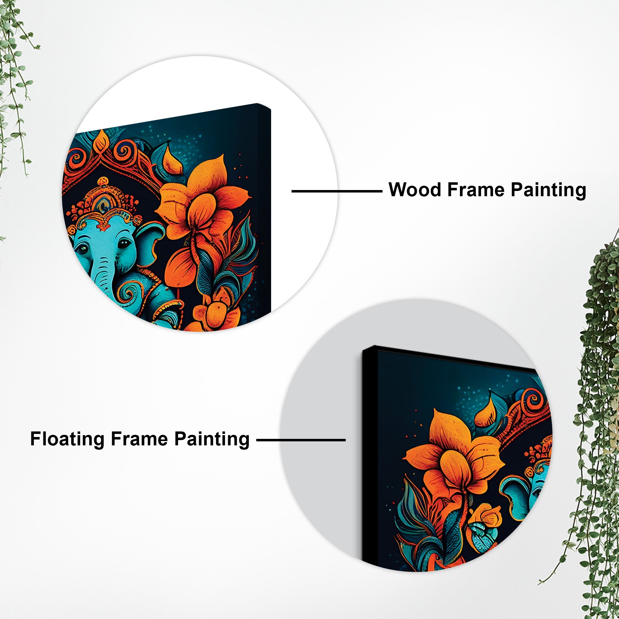 Religious Bappa Wall Painting for Home Décor