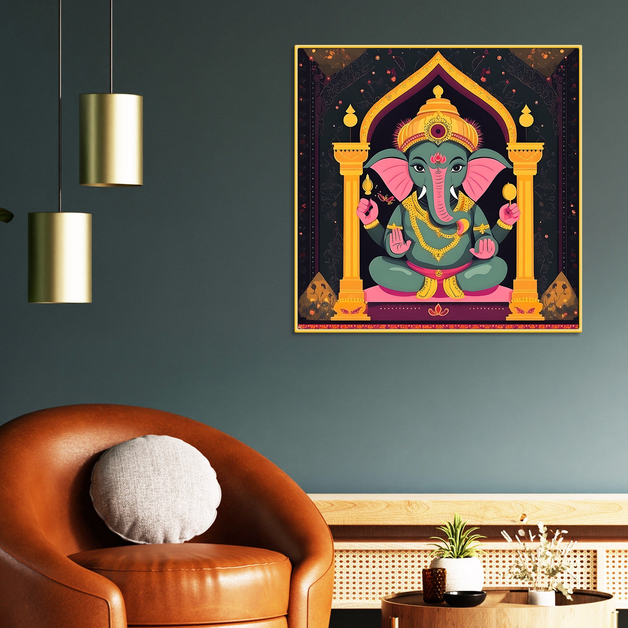 religious-ganesha-wall-painting