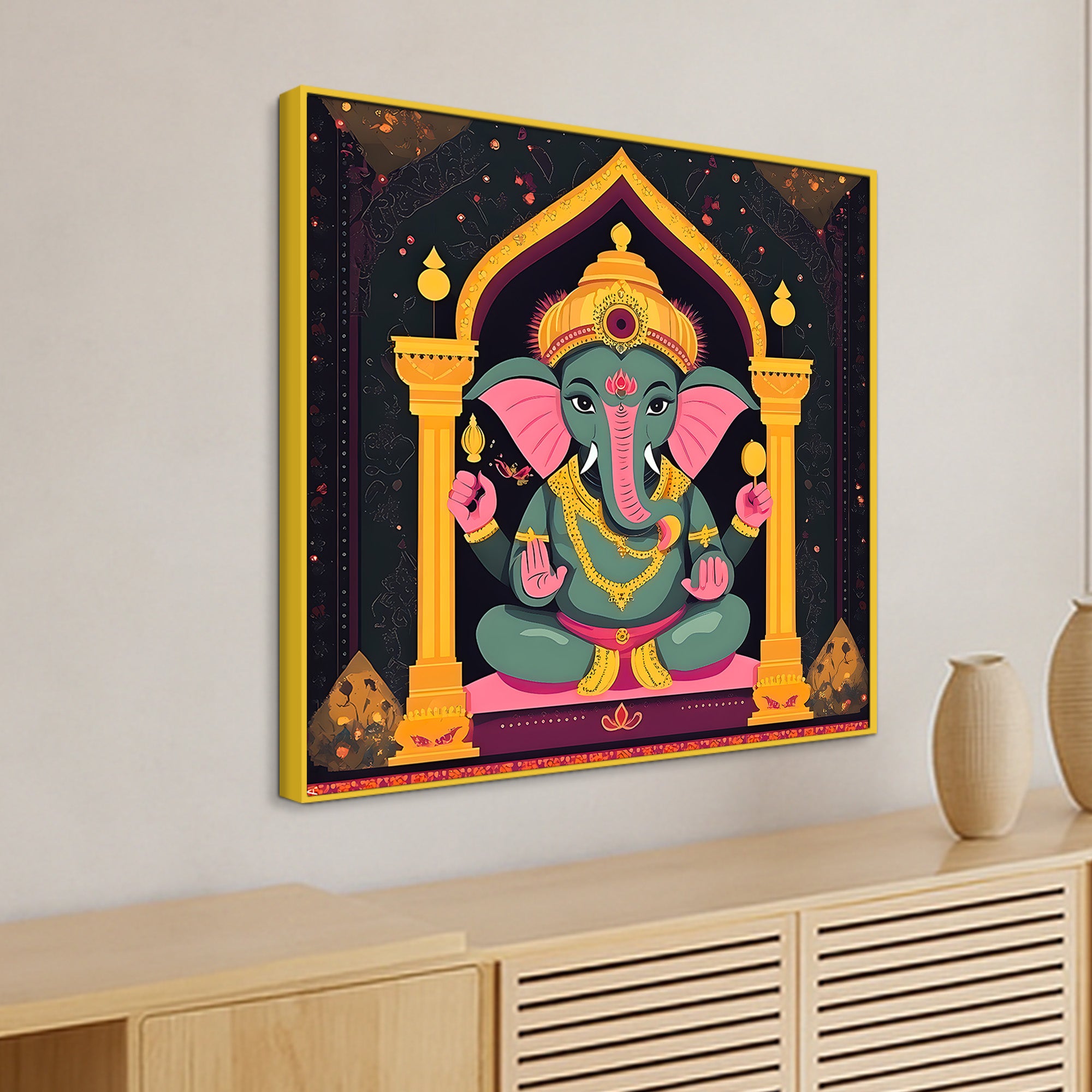 Religious Ganesha Wall Painting