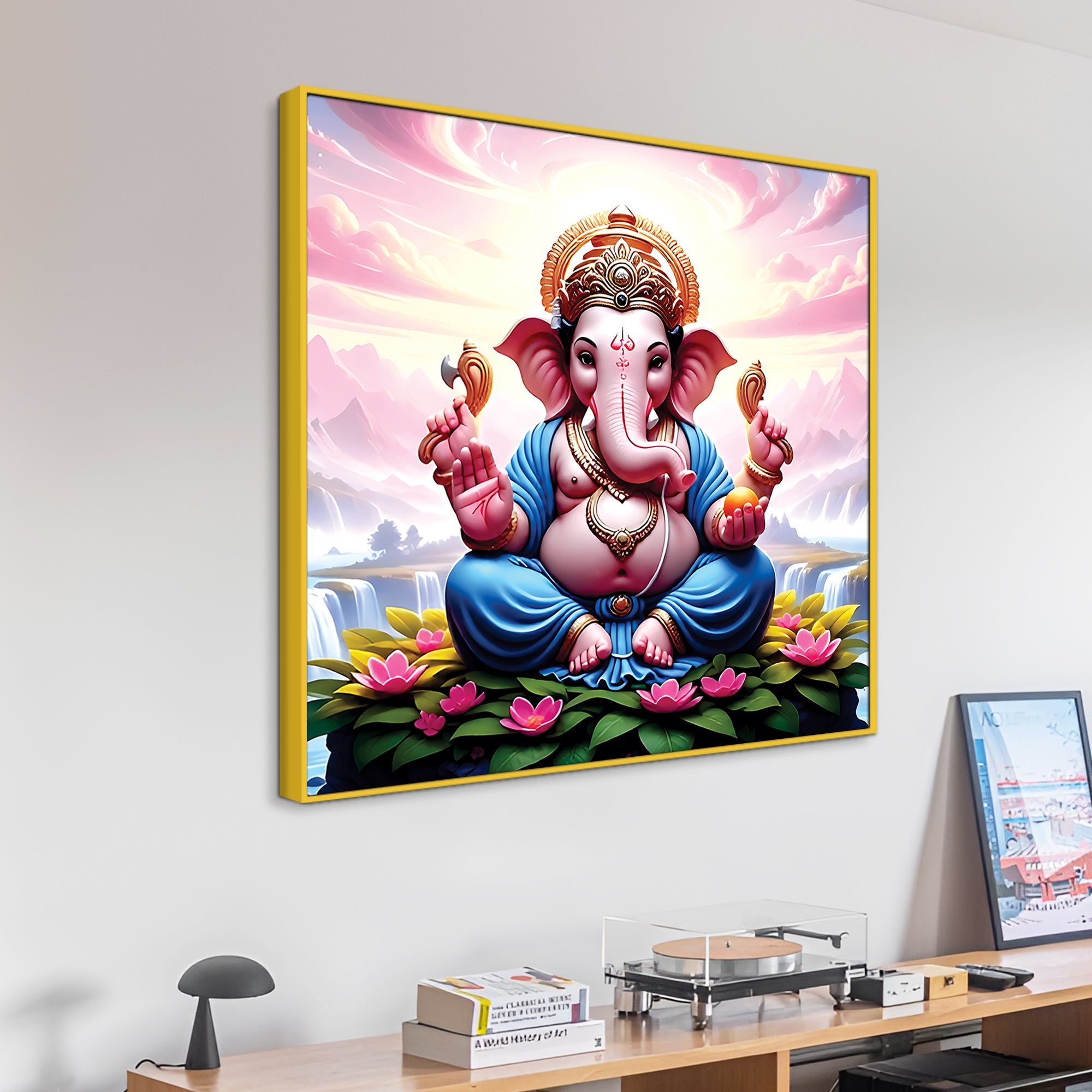 Religious Ganpati Wall Décor Painting for Home & Office