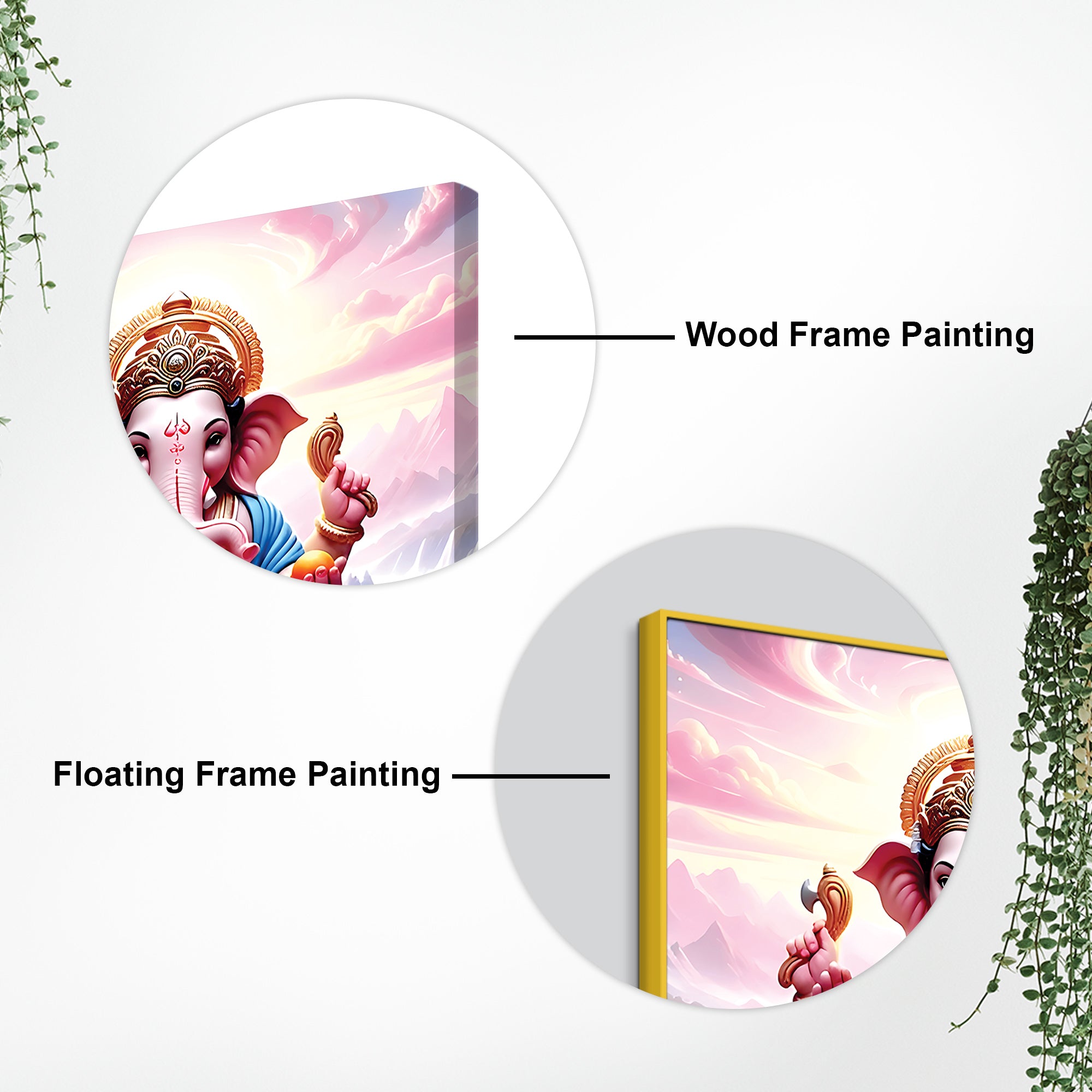 Religious Ganpati Wall Décor Painting for Home & Office
