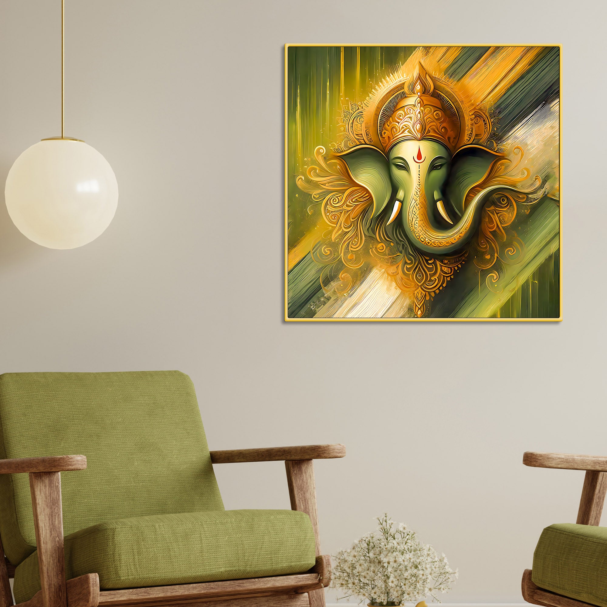 Religious Ganpati Wall Painting