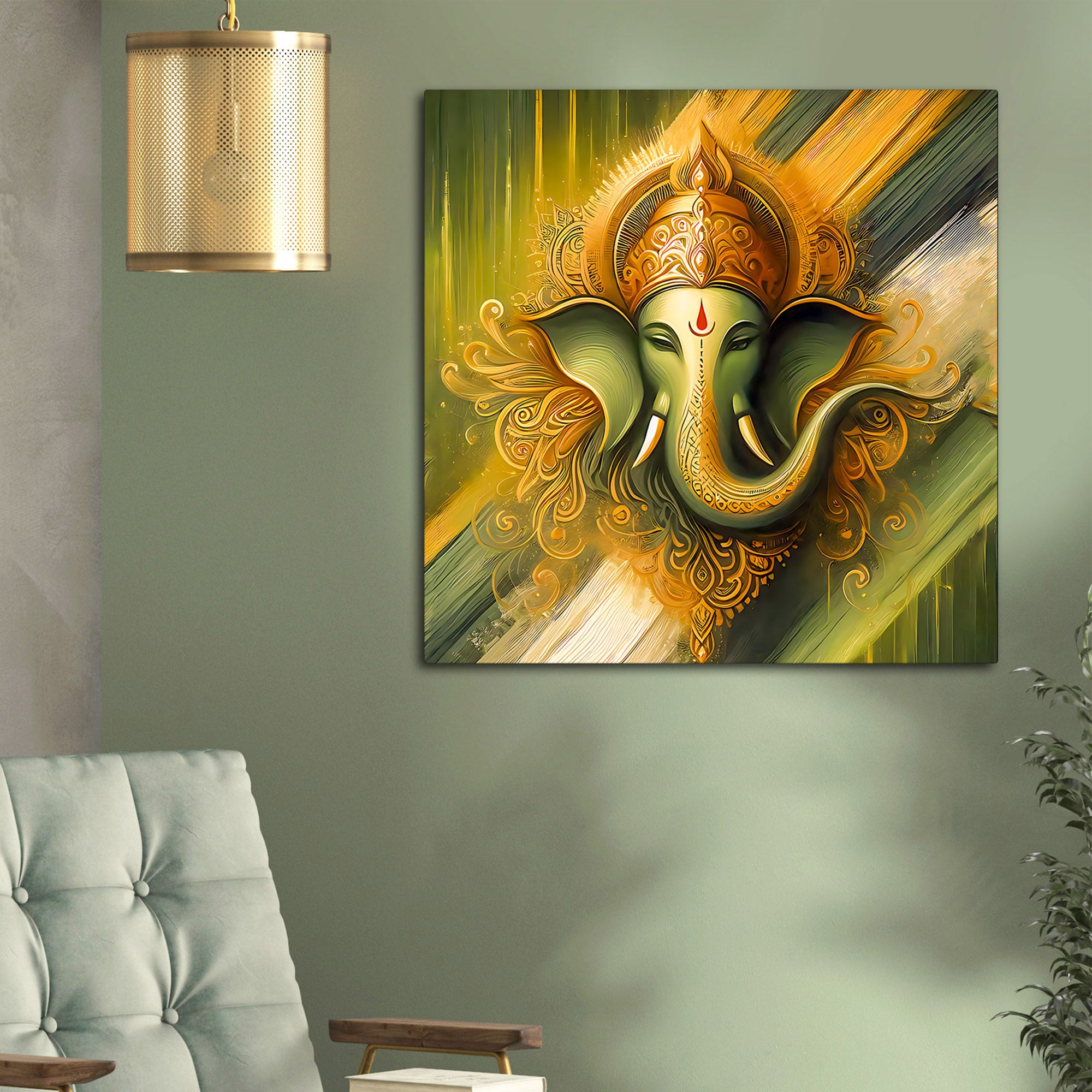 Religious Ganpati Wall Painting