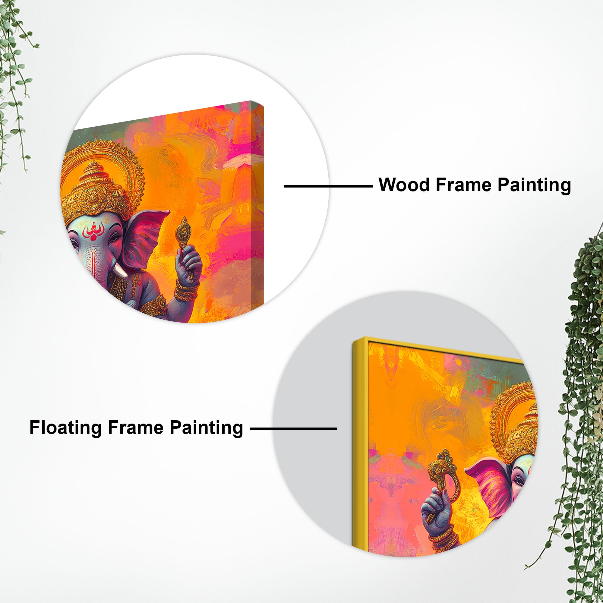 Religious Lord Ganesha Wall Art Painting