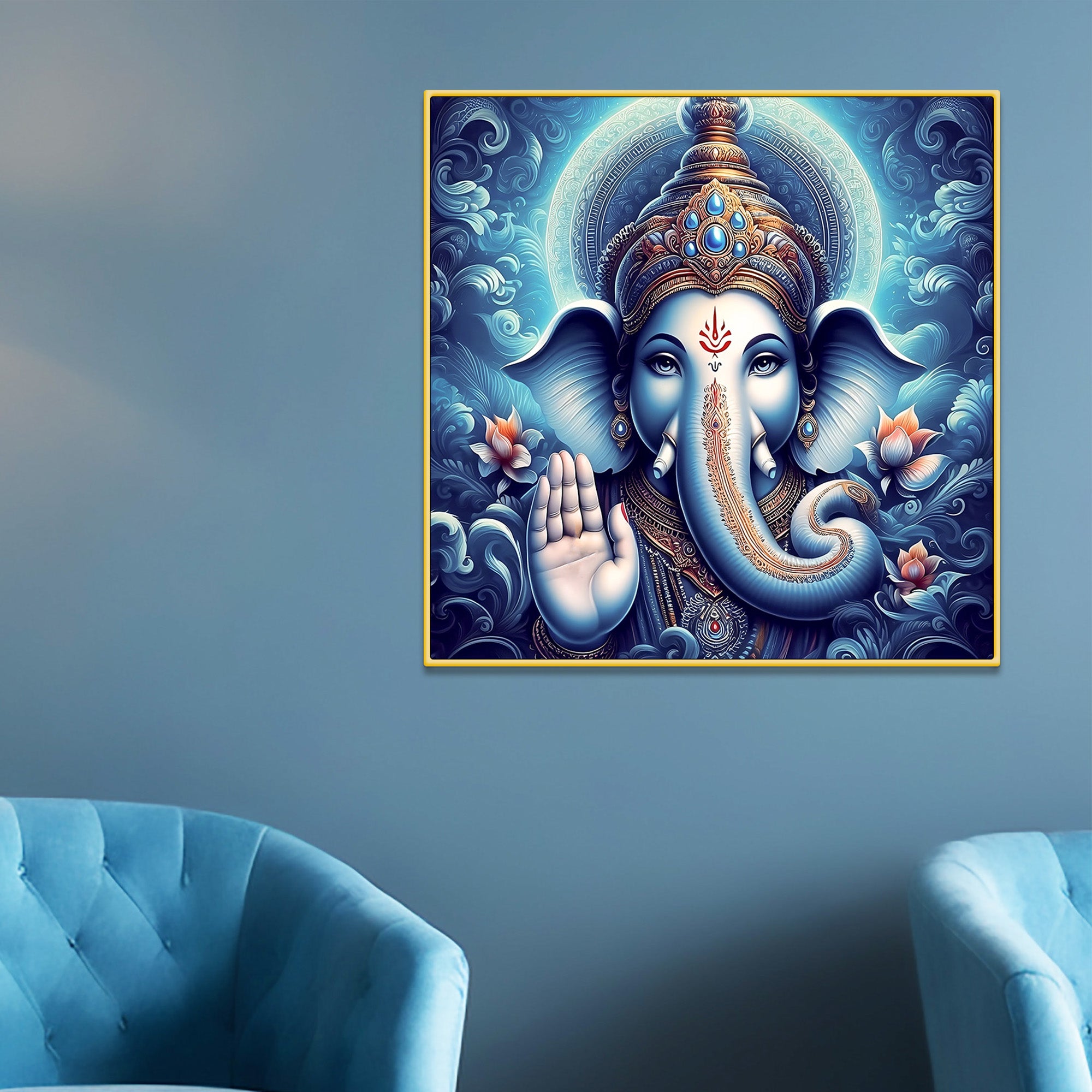 religious-lord-ganpati-wall-art-painting
