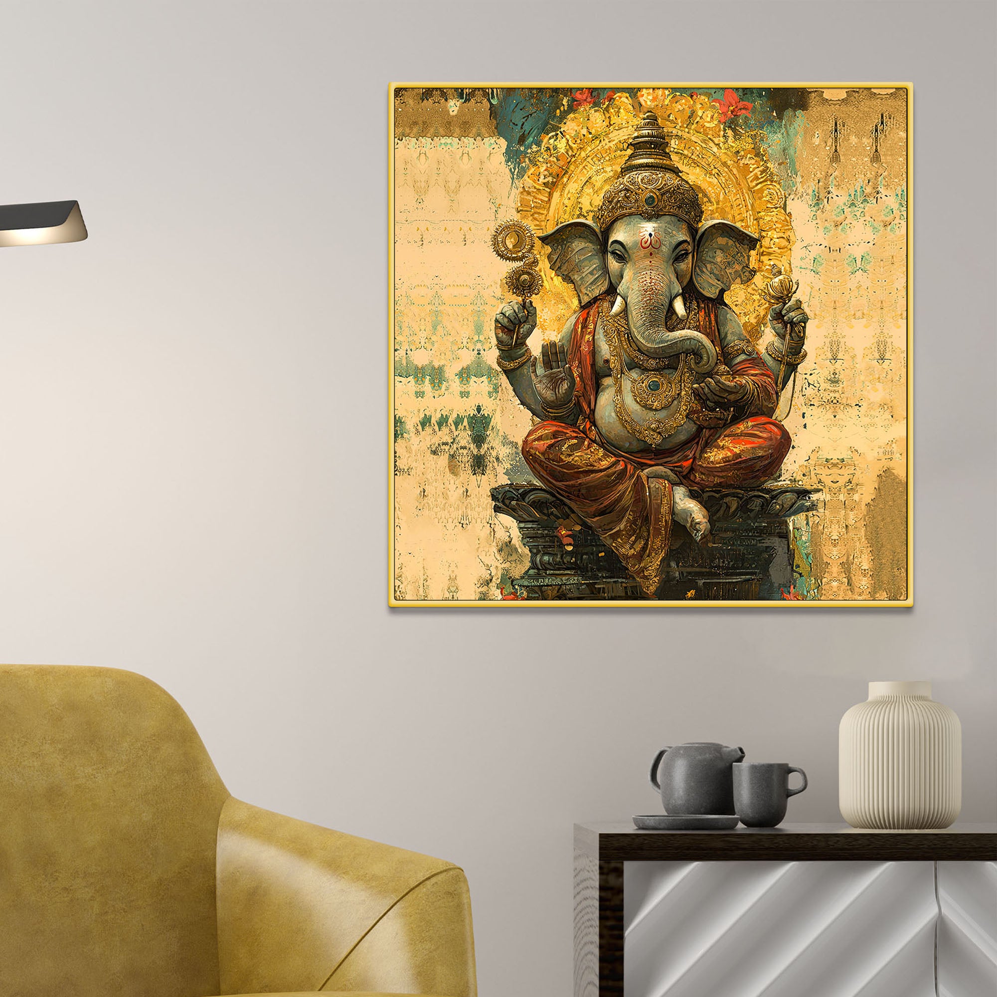 Religious & Traditional Ganesha Wall Painting