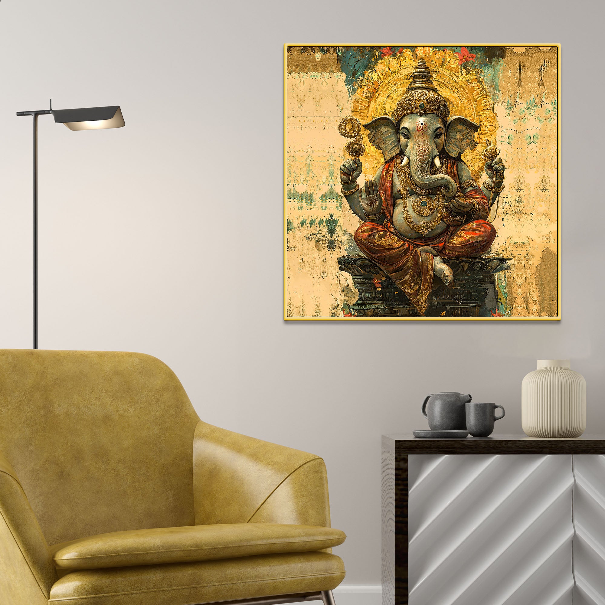 Religious & Traditional Ganesha Wall Painting