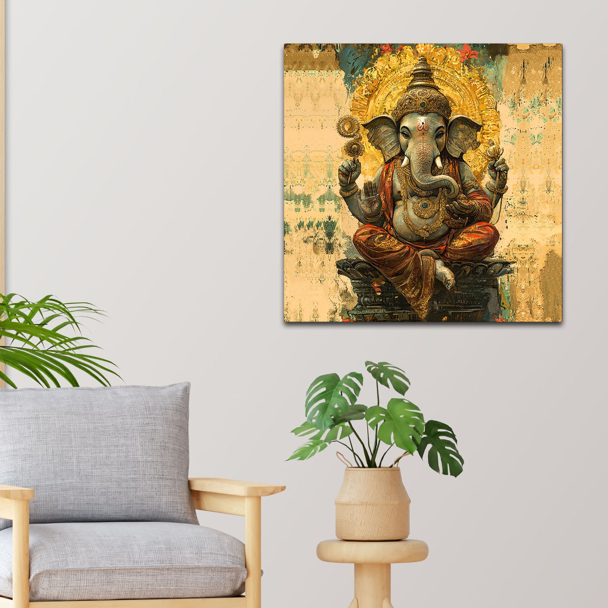 Religious & Traditional Ganesha Wall Painting
