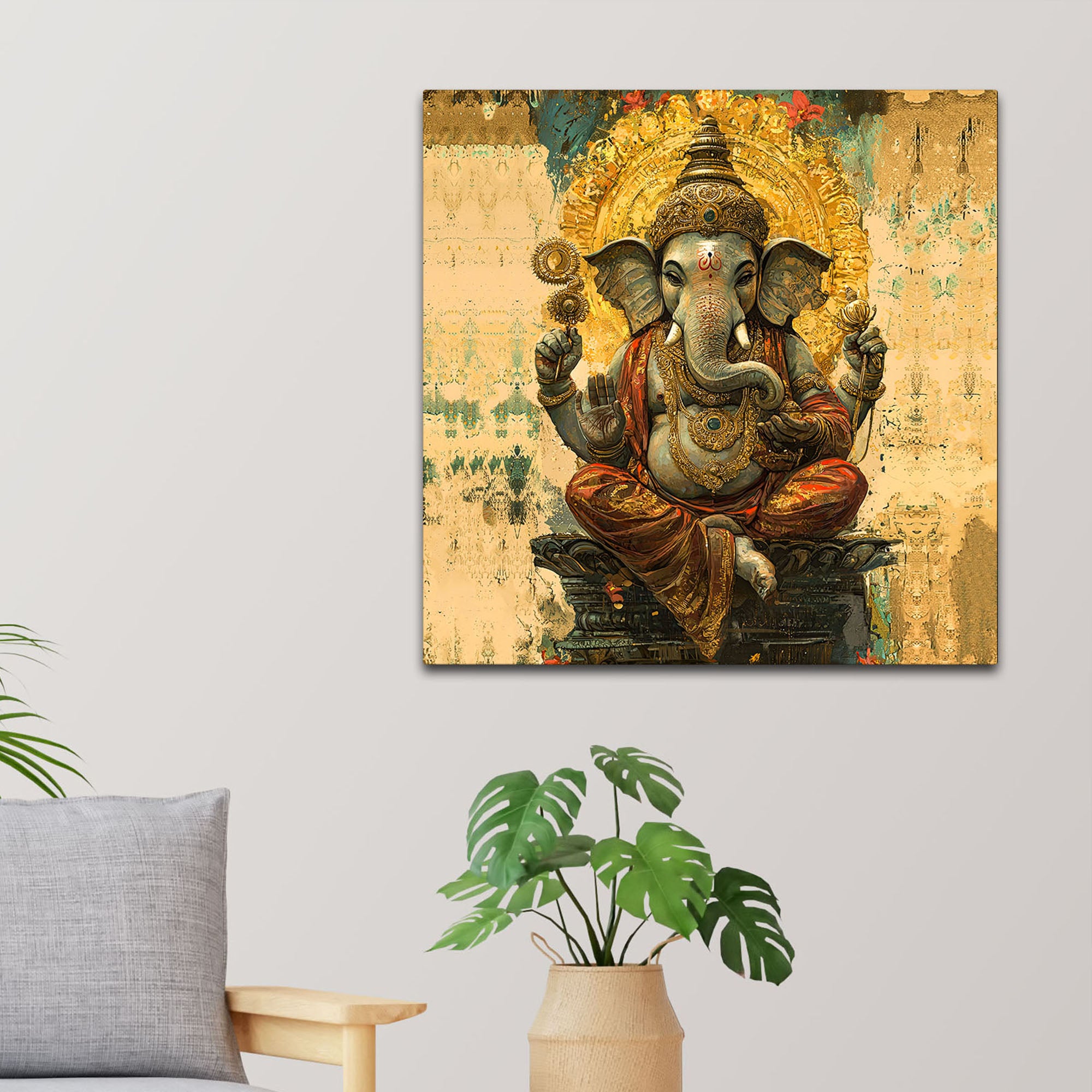 Religious & Traditional Ganesha Wall Painting