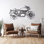 Retro Motorcycle Wall Art | Bike Wall Decor for Home