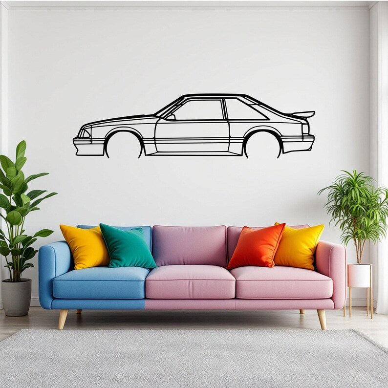 Retro Sedan Metal Wall Decor for Café & Home Interiors