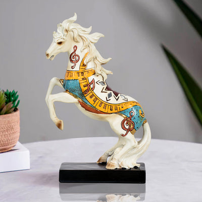 Roaring Horse Statue Decorative Table Decor Showpiece