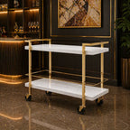 rolling-white-bar-trolley-with-sophisticated-golden-metal-finish