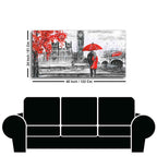 Beautiful Scenery of Couple Dating Canvas Wall Painting