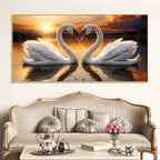  romantic-swan-couple-wall-painting-for-living-room-decor