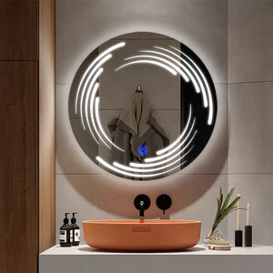 Rounded Stylish Modern LED Bathroom Mirror