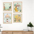 Royal Cultural Artwork Wall Art Frame Set of 4