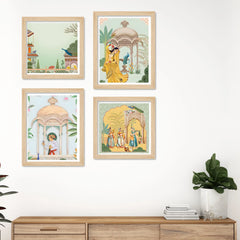 Royal Cultural Artwork Wall Art Frame Set of 4