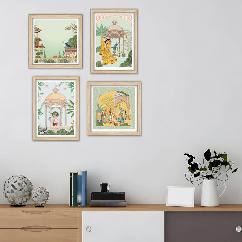 Royal Cultural Artwork Wall Art Frame Set of 4
