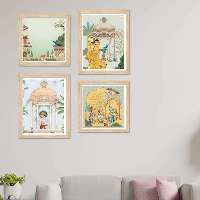 Royal Cultural Artwork Wall Art Frame Set of 4