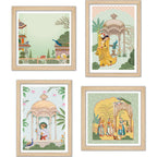 Royal Cultural Artwork Wall Art Frame Set of 4