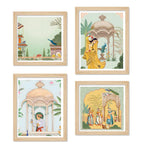 Royal Cultural Artwork Wall Art Frame Set of 4