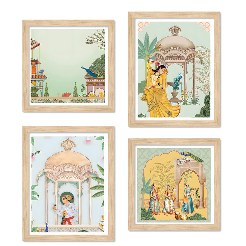 Royal Cultural Artwork Wall Art Frame Set of 4