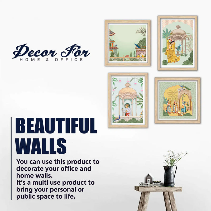 Royal Cultural Artwork Wall Art Frame Set of 4