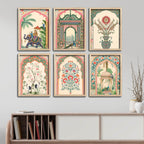 Royal Cultural Wall Frame Set of Six for Living Room Décor