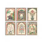Royal Cultural Wall Frame Set of Six for Living Room Décor