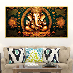 royal-divine-lord-shri-ganesha-with-beautiful-flowers-spiritual-canvas