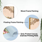 Royal Elephant Canvas Painting | Elegant Indian Wall Art for Living Room Decor